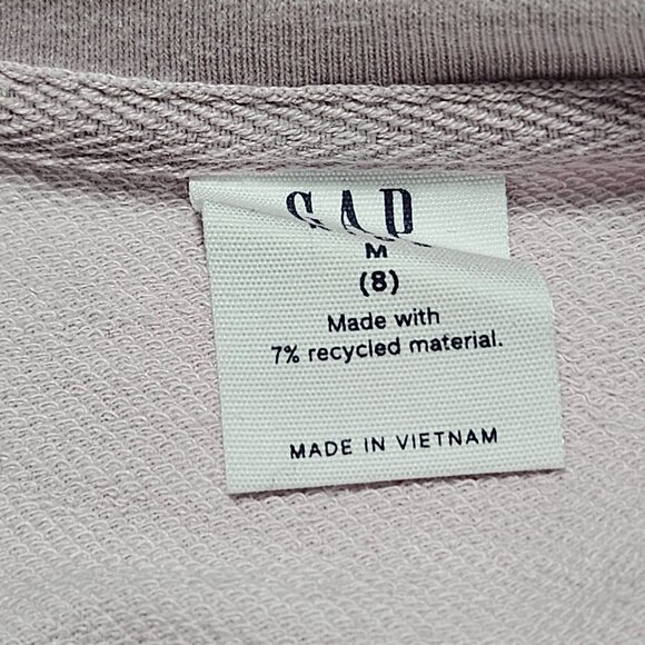 Gap Kids 1969 Pink Sweatshirt Girls Size Medium Spell Out Pullover - Picture 4 of 6